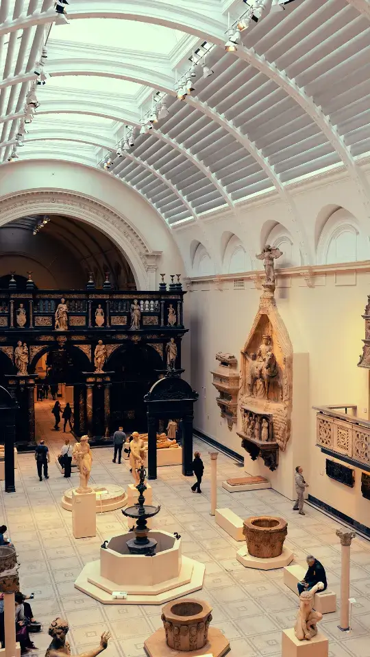 Visitor exploring the most beautiful exhibition at Boston's Museum of Fine Arts